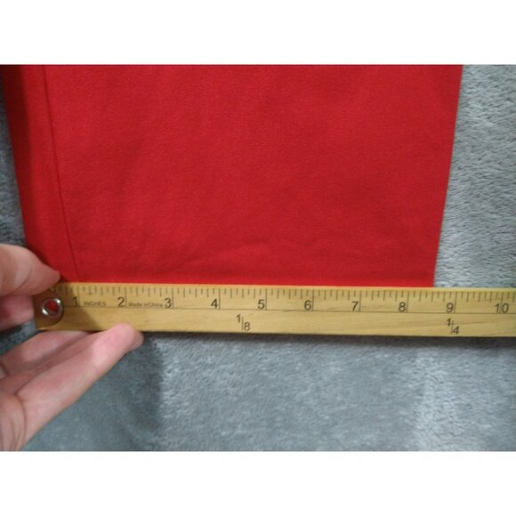 Ralph Lauren Pants Womens 8 Red Flared Leg Mid Rise Stretch Trouser Career - Picture 6 of 8